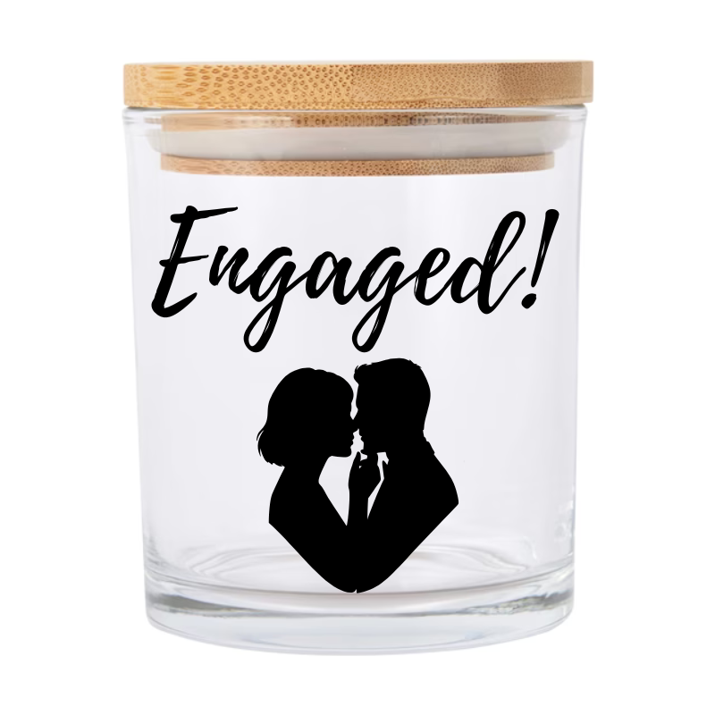 Candle - "Two Becomes One" Engaged - Silhouette 210g