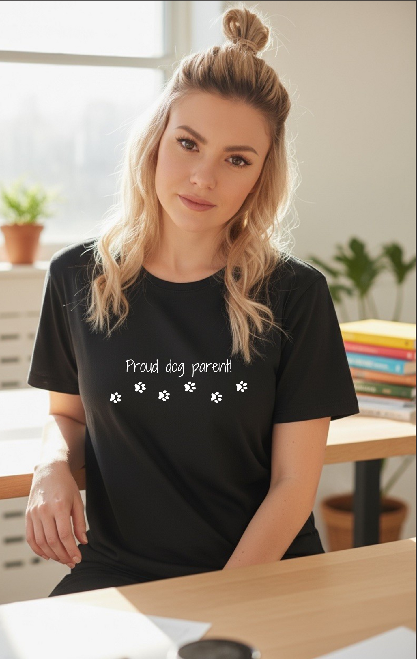 Proud Dog Parent T-Shirt – Paw Print Edition