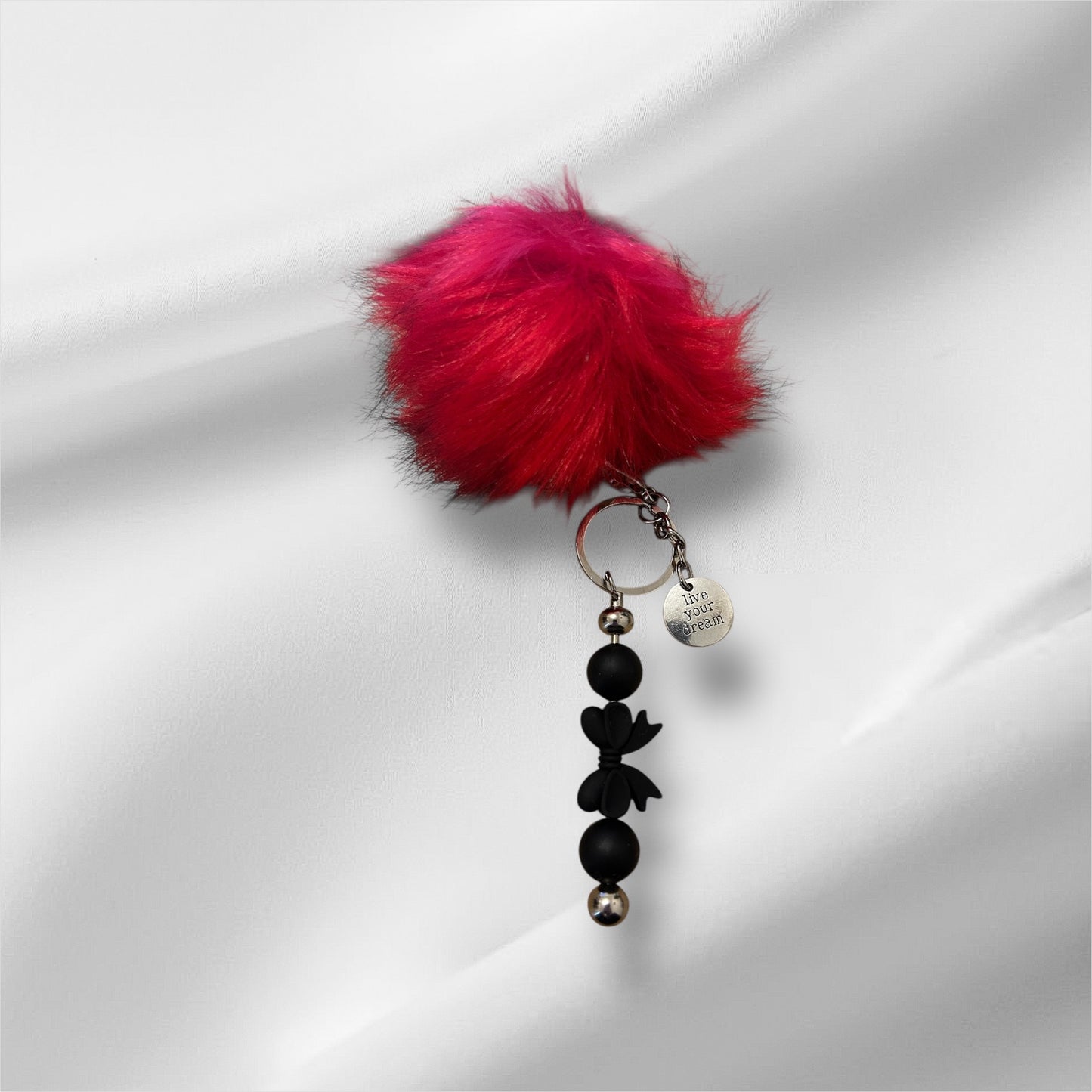 Black Bow Keychain - Live Your Deam